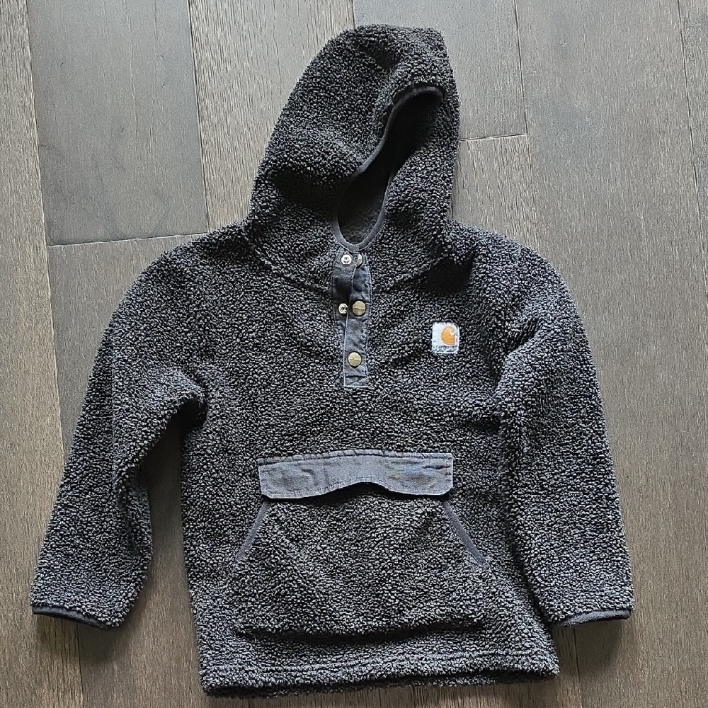 Carhartt Charcoal Kids Sherpa Hoodie